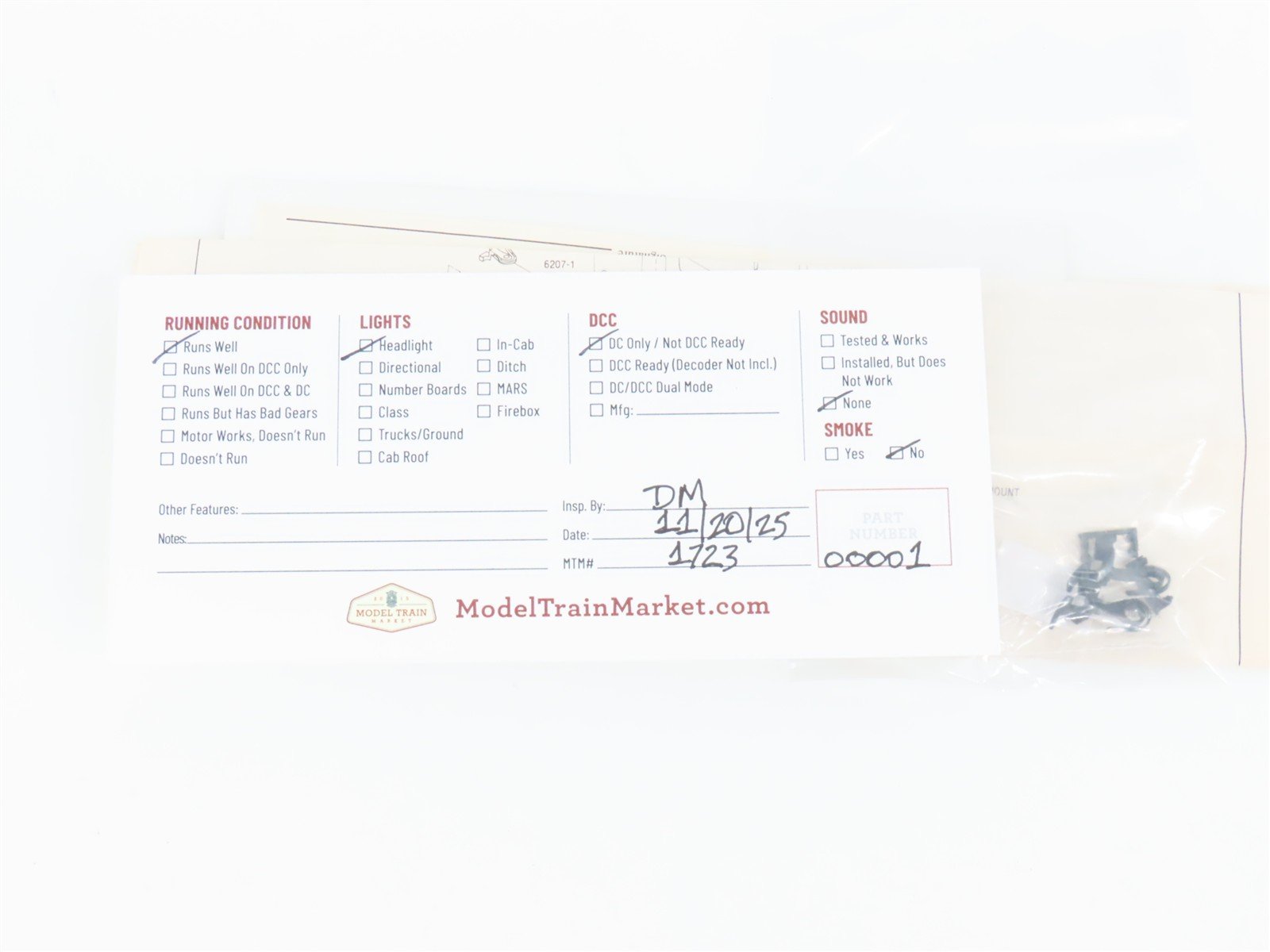 HO Scale Bachmann Plus 31208 GN Great Northern EMD F7A Diesel Locomotive #311A