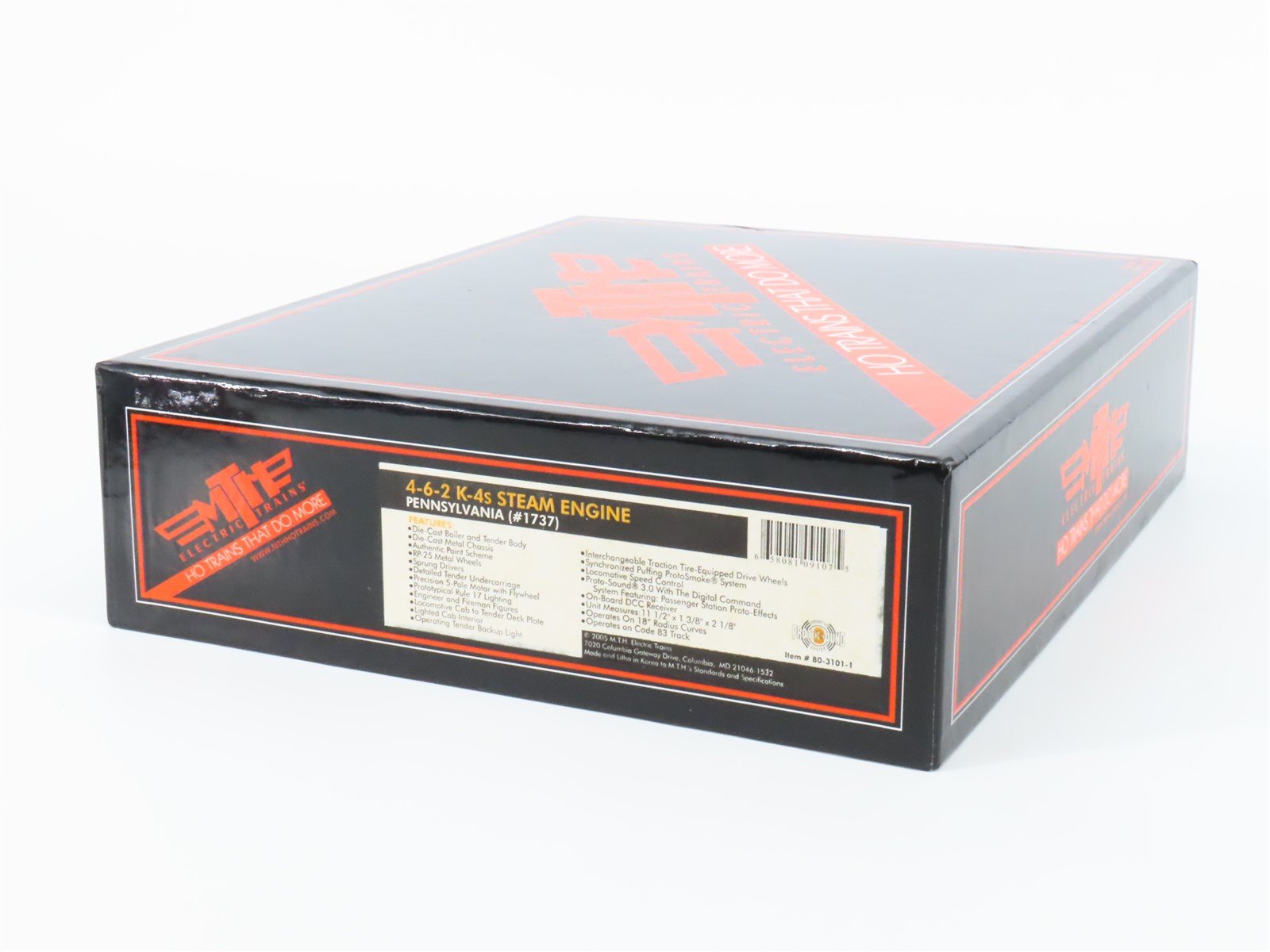 HO Scale MTH 80-3101-1 PRR Pennsylvania 4-6-2 Steam Loco #1737 w/ DCC & Sound