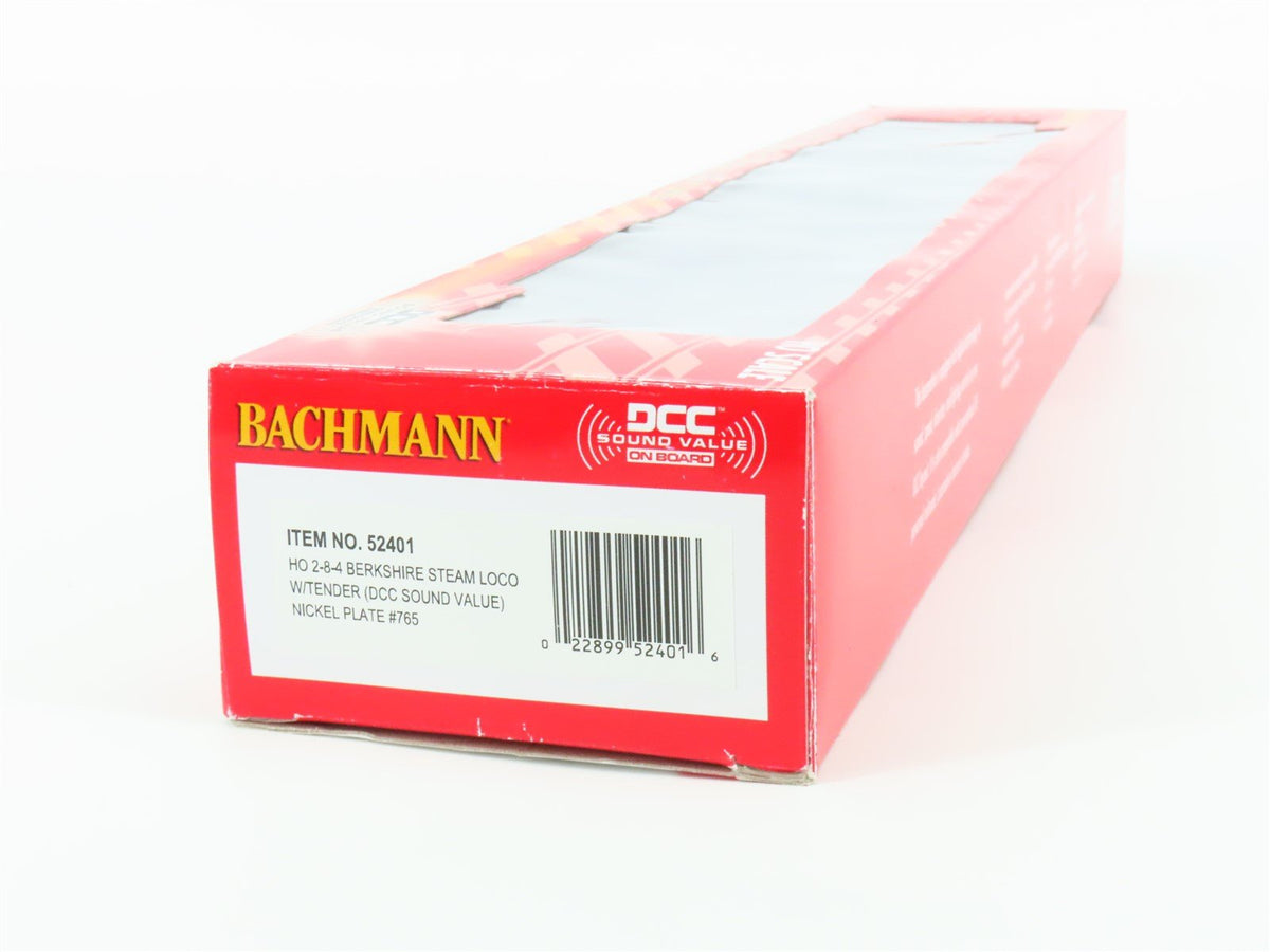 HO Bachmann 52401 NKP Nickel Plate Road 2-8-4 Steam Loco #765 w/ DCC &amp; Sound