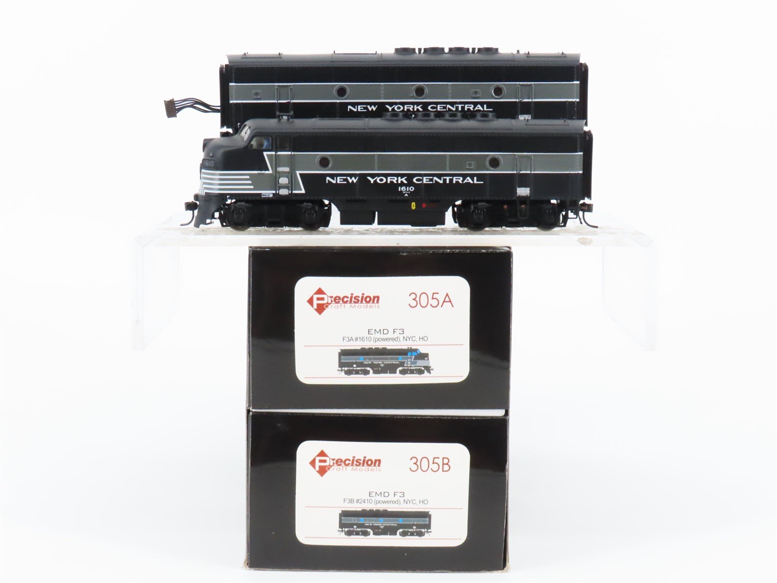HO Scale Precision Craft 305 NYC Railway F3 A/B Diesel Locomotive Set DCC ONLY