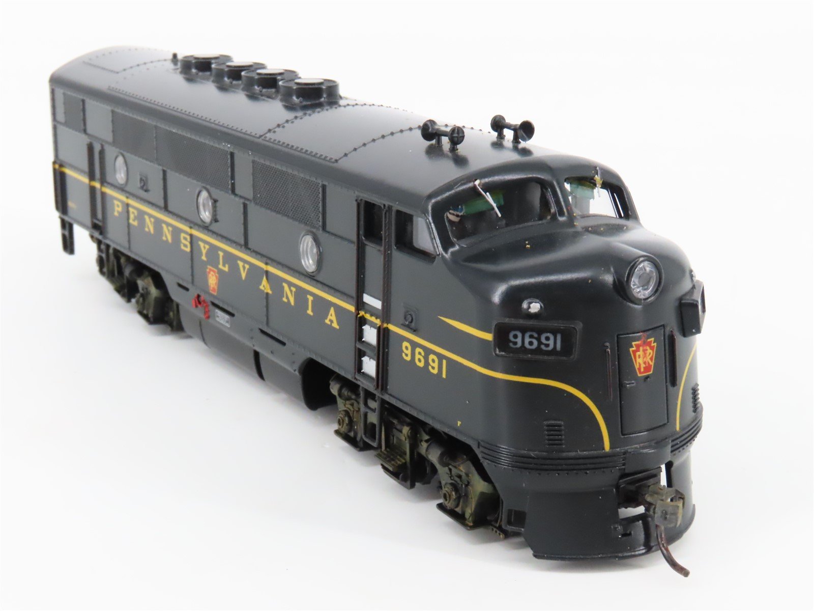 HO MTH 81-2002-0 PRR Pennsylvania F3A Diesel Loco #9691 wDCC & Sound/Weathered