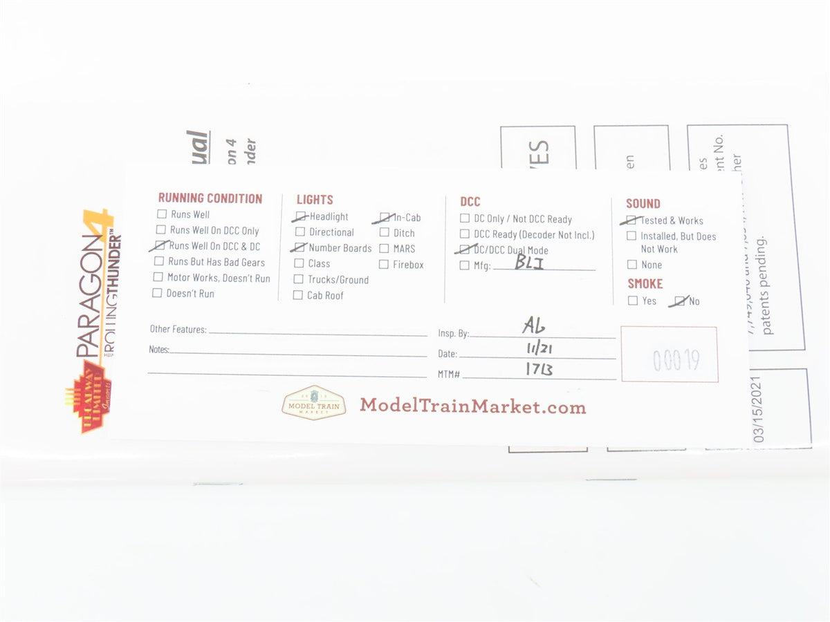 HO Scale Broadway Limited BLI 6675 ERIE F7 A/B Diesel Loco Set w/DCC &amp; Sound