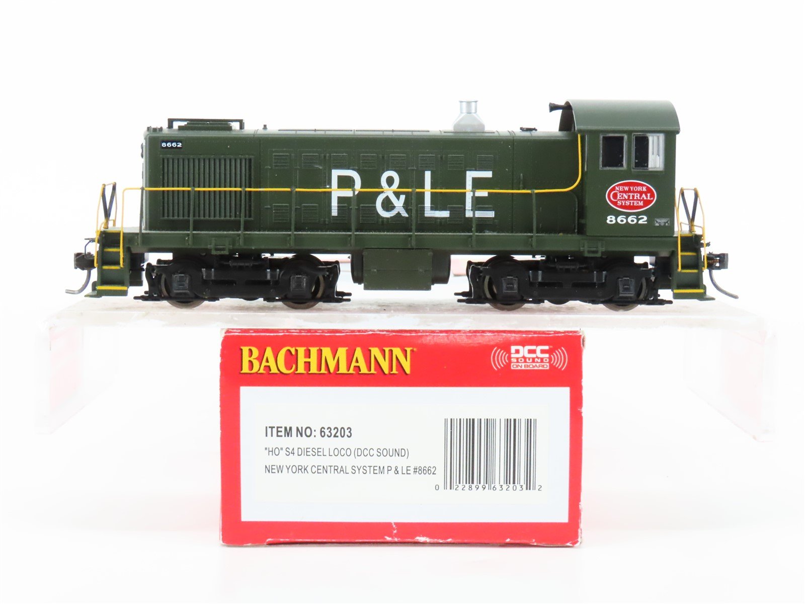 HO Scale Bachmann 63203 P&LE Railway S4 Diesel Locomotive #8662 w/ DCC & Sound