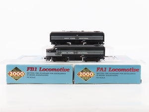 HO Scale Proto 2000 NYC Railway FA1/FB1 Diesel Locomotive Set BAD GEARS w/ DCC