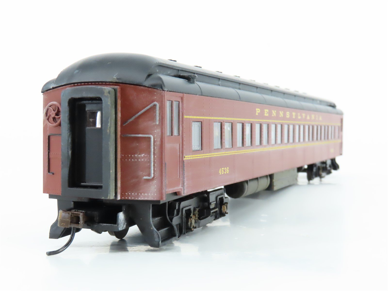 HO Bachmann 13707 PRR Pennsylvania 72' HW Coach Passenger Car #4536 Weathered