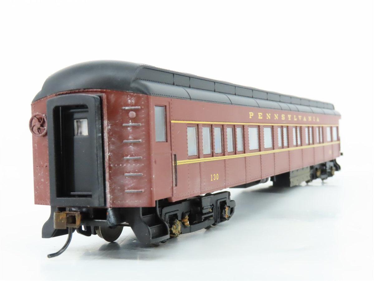 HO Bachmann 13802 PRR Pennsylvania 72&#39; Observation Passenger Car #130 Weathered