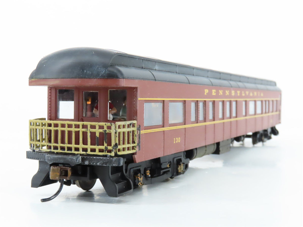 HO Bachmann 13802 PRR Pennsylvania 72&#39; Observation Passenger Car #130 Weathered