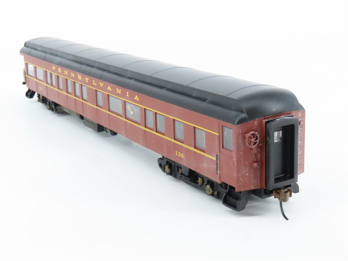 HO Bachmann 13802 PRR Pennsylvania 72&#39; Observation Passenger Car #130 Weathered