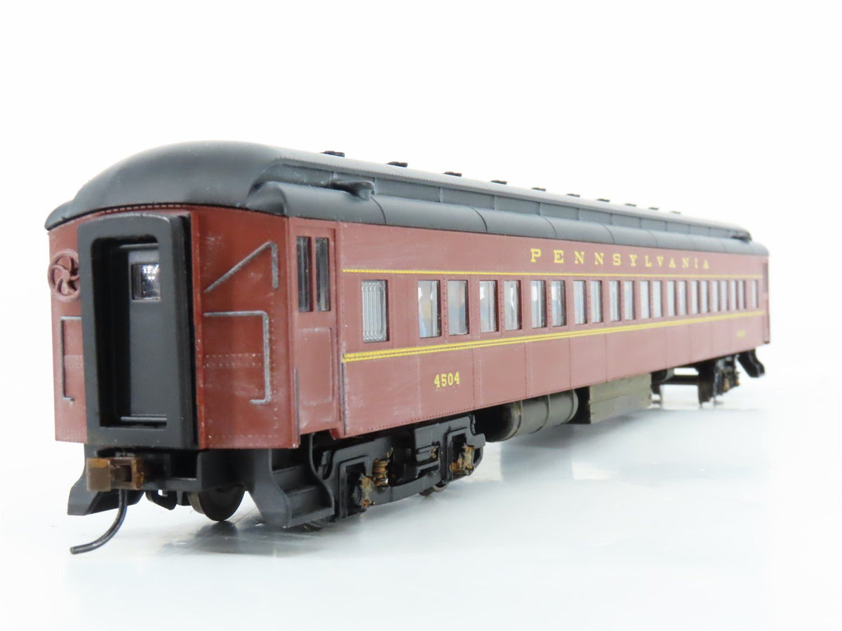 HO Bachmann 13707 PRR Pennsylvania 72&#39; Coach Passenger Car #4504 Weathered