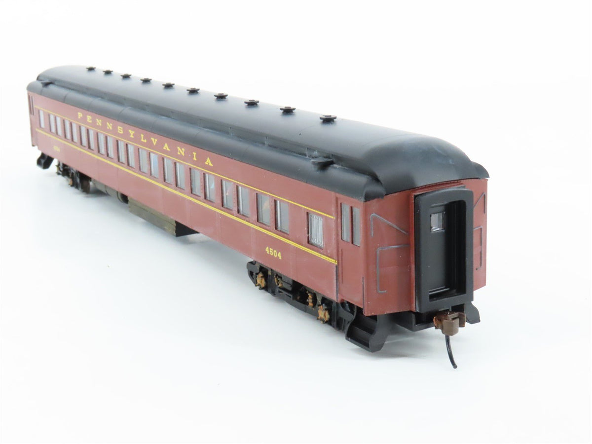 HO Bachmann 13707 PRR Pennsylvania 72&#39; Coach Passenger Car #4504 Weathered