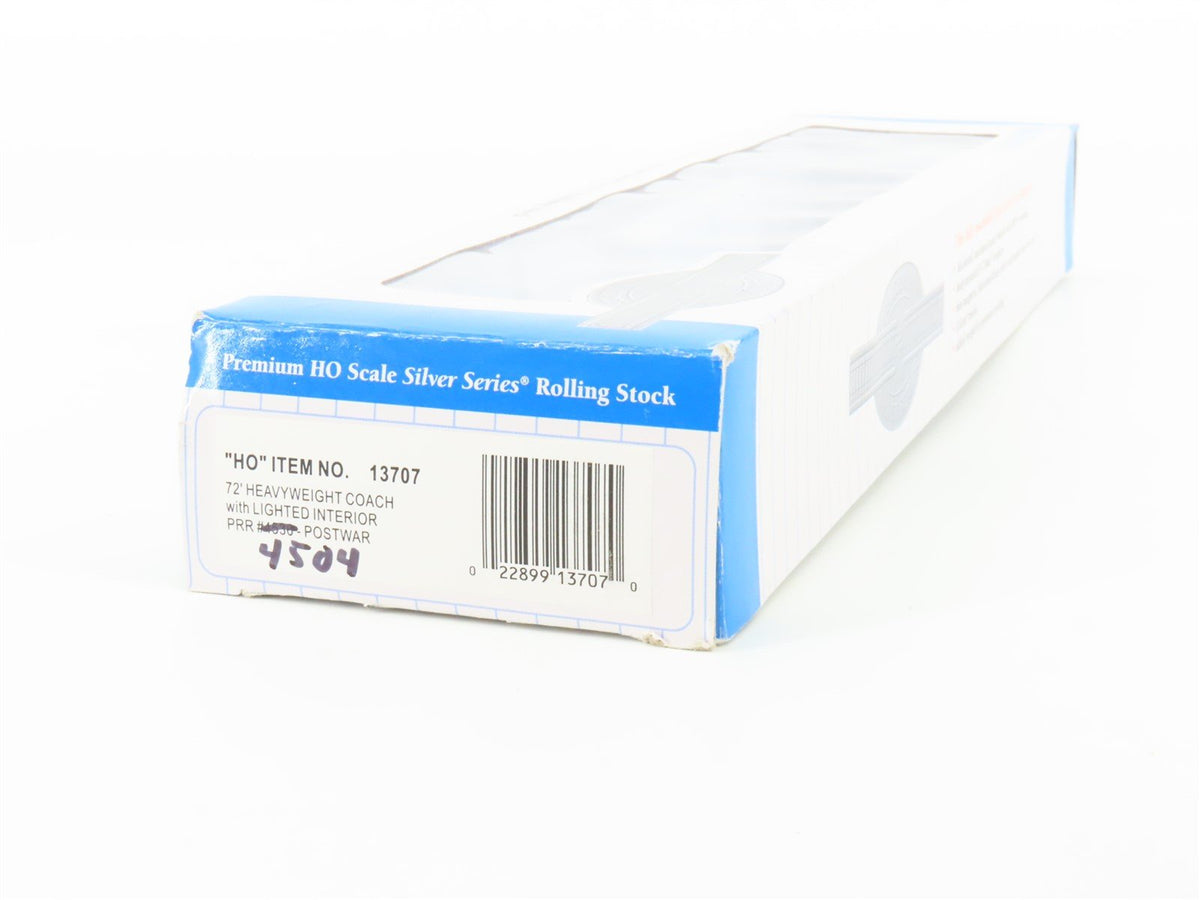 HO Bachmann 13707 PRR Pennsylvania 72&#39; Coach Passenger Car #4504 Weathered