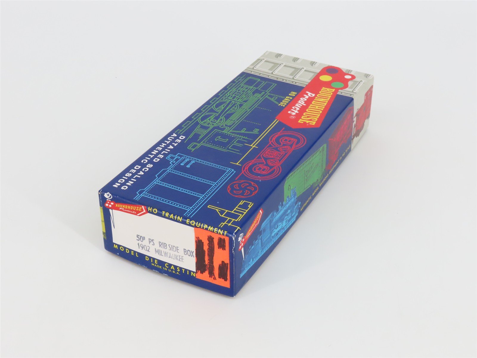 HO Scale Roundhouse Kit #1902 MILW Milwaukee Road PS 50' Rib Side Box Car #56665