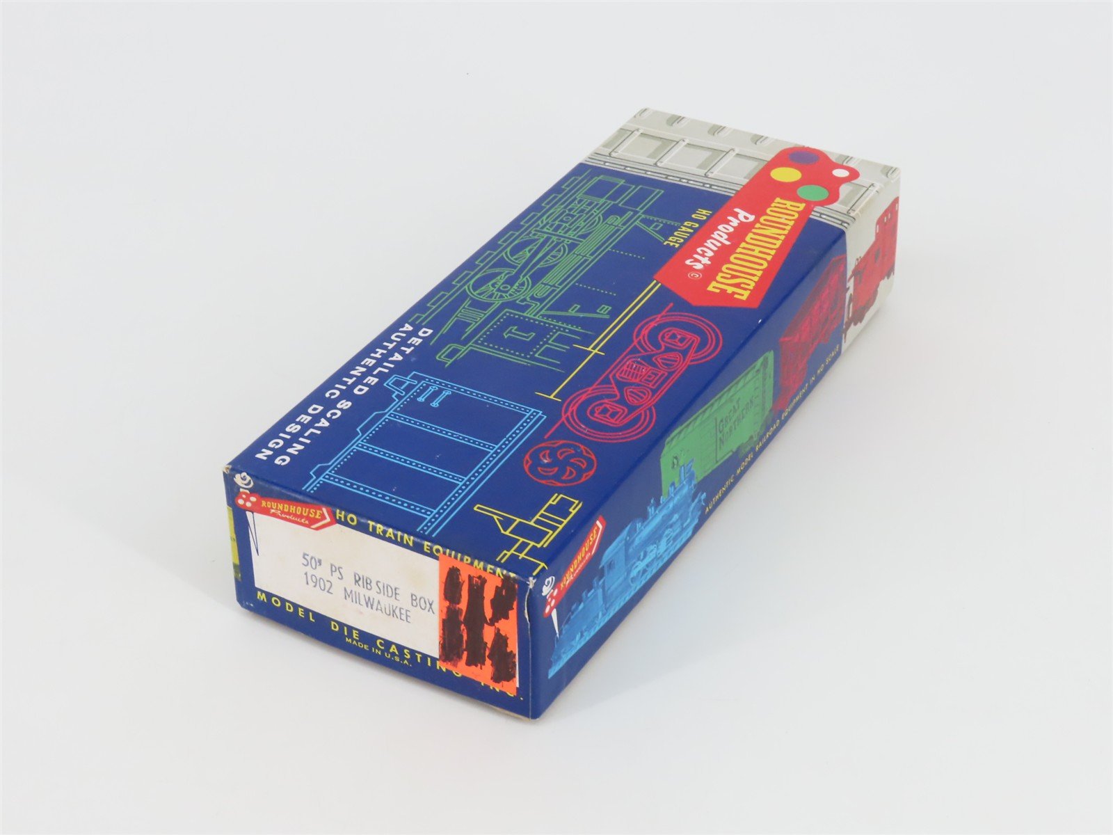 HO Scale Roundhouse Kit #1902 MILW Milwaukee Road PS 50' Rib Side Box Car #56665