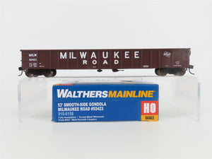 HO Walthers Mainline 910-6158 MILW Milwaukee Road 53' Smooth-Side Gondola #92423