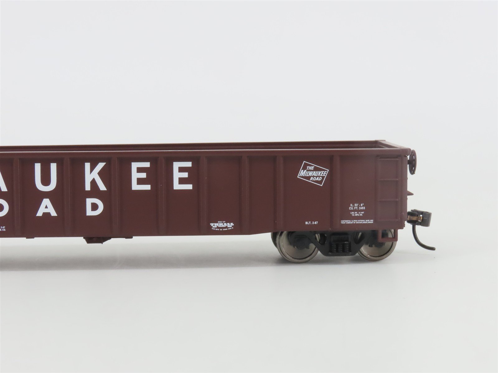 HO Walthers Mainline 910-6158 MILW Milwaukee Road 53' Smooth-Side Gondola #92423