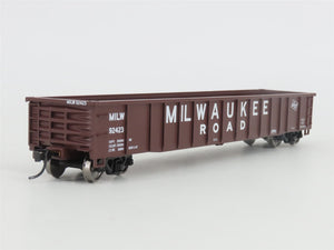 HO Walthers Mainline 910-6158 MILW Milwaukee Road 53' Smooth-Side Gondola #92423