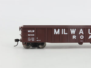 HO Walthers Mainline 910-6159 MILW Milwaukee Road 53' Smooth-Side Gondola #92430