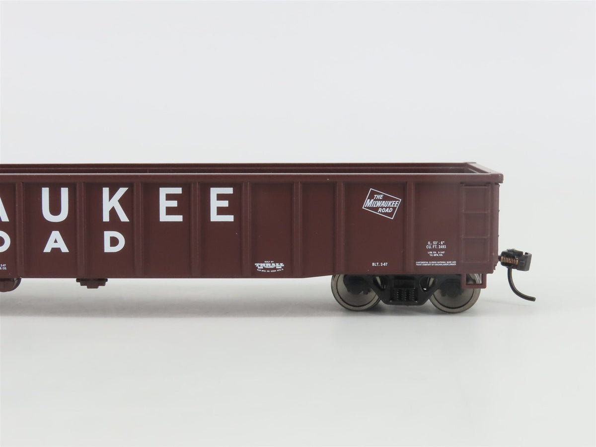 HO Walthers Mainline 910-6159 MILW Milwaukee Road 53&#39; Smooth-Side Gondola #92430