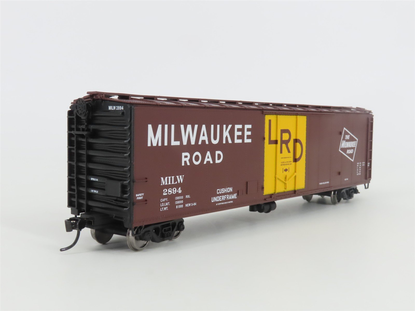 HO Walthers Mainline 910-2840 MILW Milwaukee Rd PC&F 50' Insulated Box Car #2894