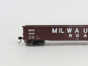 HO Walthers Mainline 910-6160 MILW Milwaukee Road 53' Smooth-Side Gondola #92448