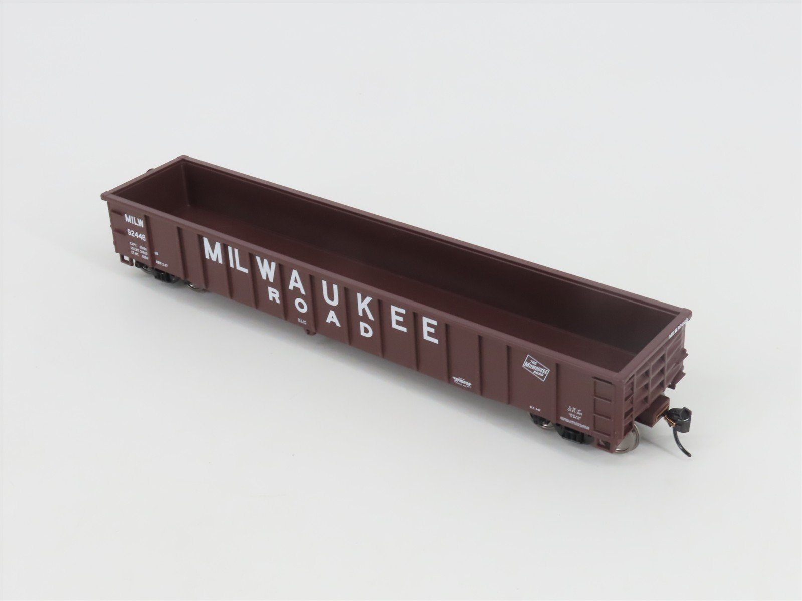 HO Walthers Mainline 910-6160 MILW Milwaukee Road 53' Smooth-Side Gondola #92448