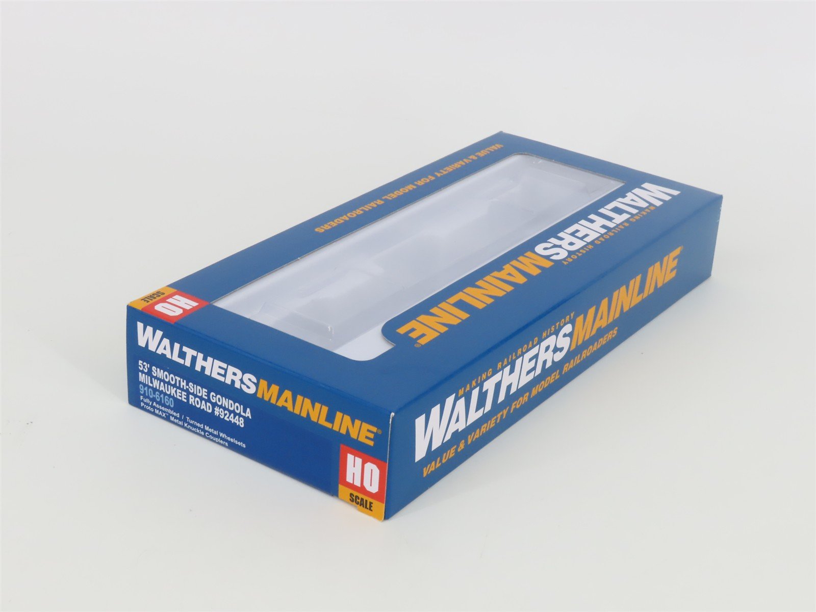 HO Walthers Mainline 910-6160 MILW Milwaukee Road 53' Smooth-Side Gondola #92448