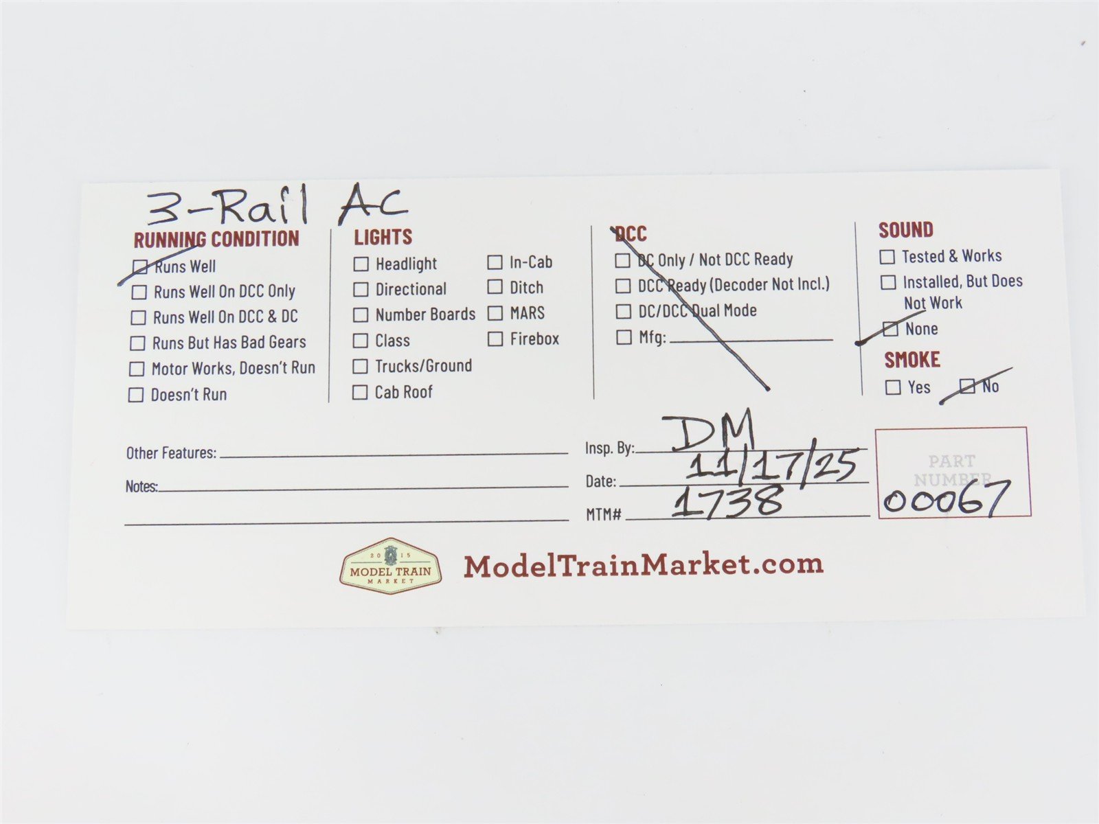 HO Scale 3-Rail AC Marklin DR Deutsche Reichsbahn 2-6-0 BR89 Steam #3553