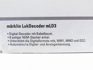 Marklin Digital 60982 LokDecoder mLD3 DCC/mfx/MM1/MM2 Mobile Decoder - SEALED