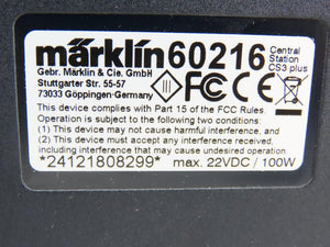 Marklin 60216 Central Station 3 Plus Digital Controller w/ Power Pack