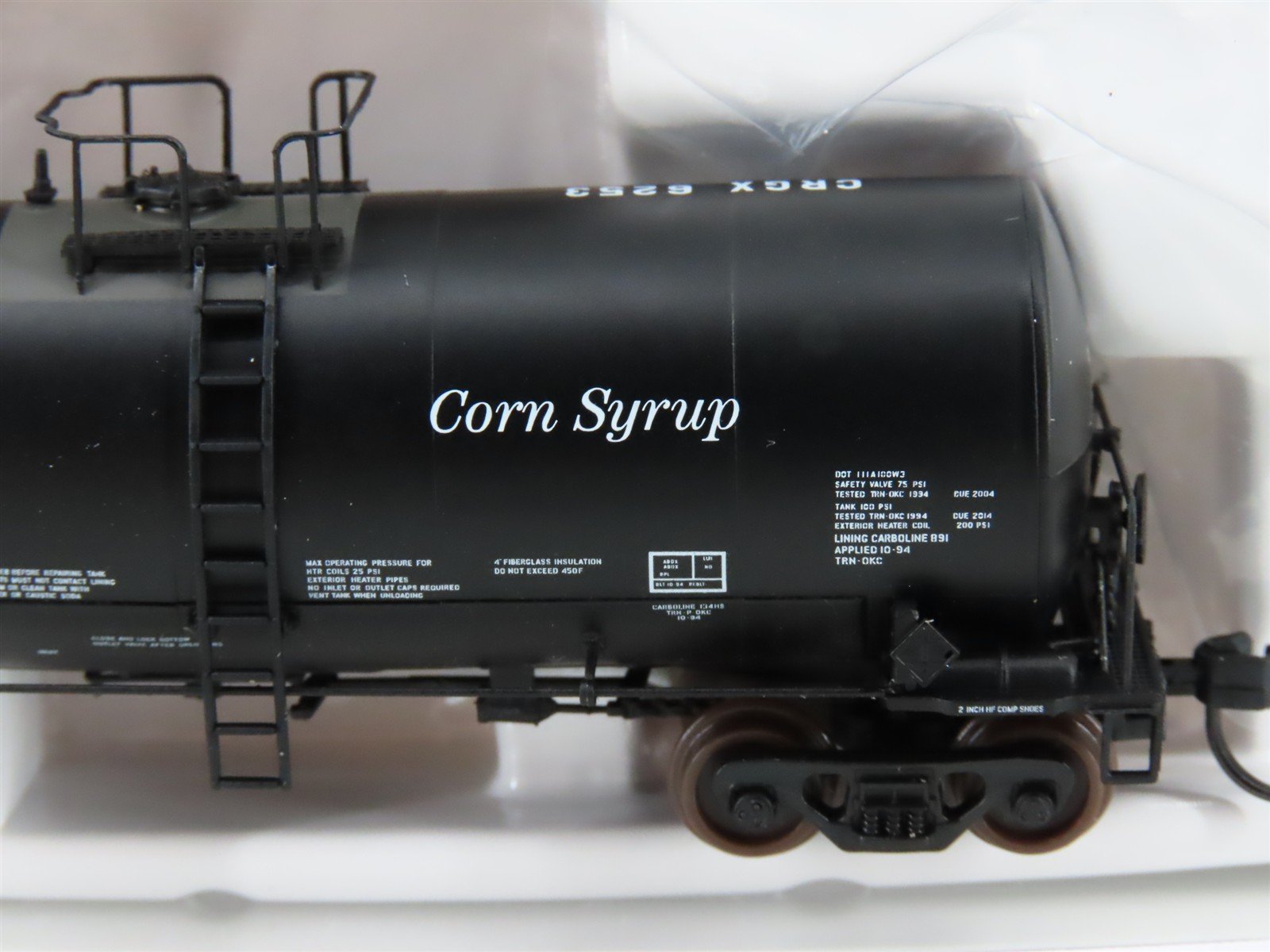 N Scale Atlas 40302 CRGX Cargill Foods 17,600 Gallon Corn Syrup Tank Car #6253