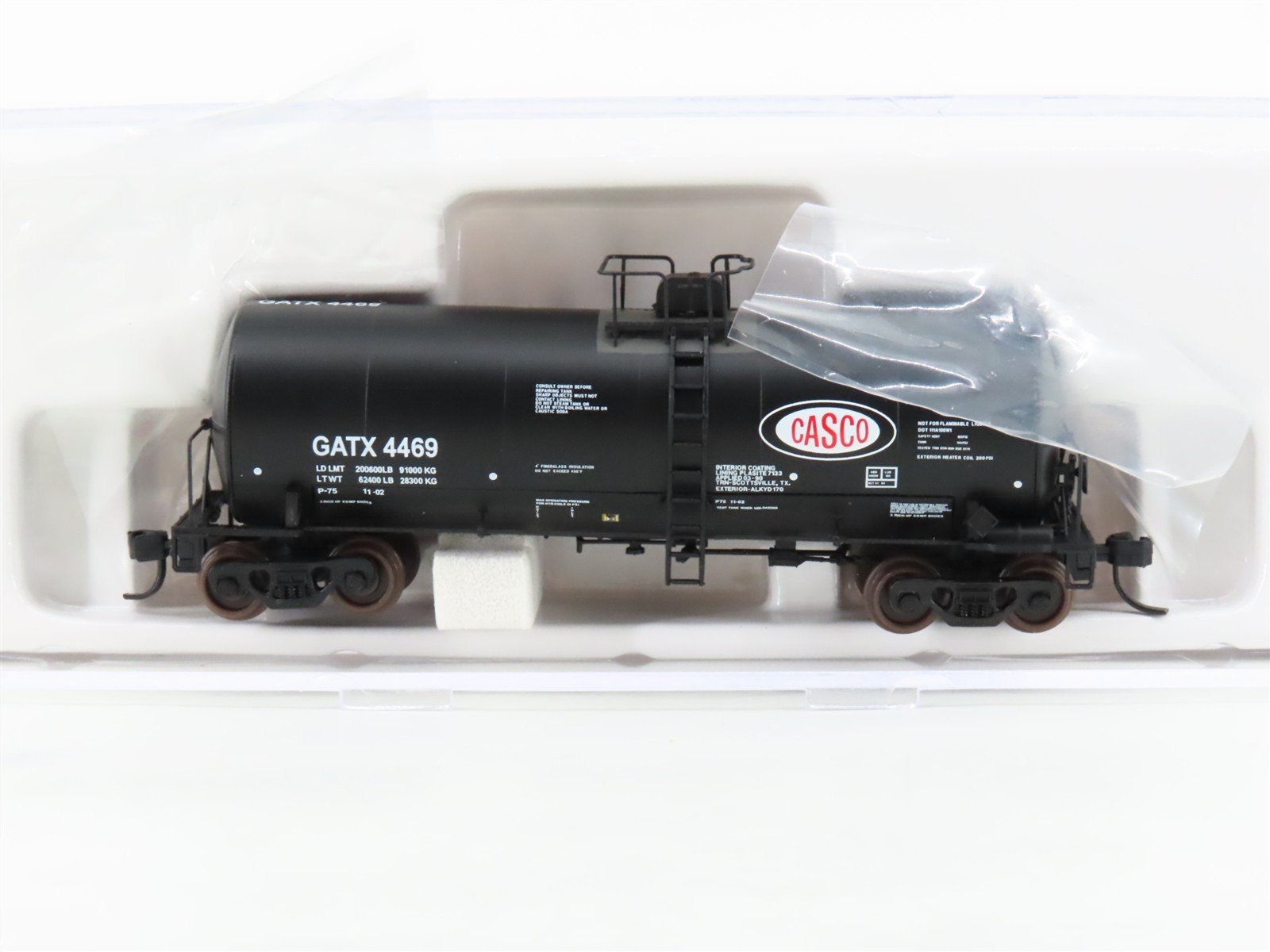 N Scale Atlas 40321 GATX Casco 17,600 Gallon Corn Syrup Tank Car #4469