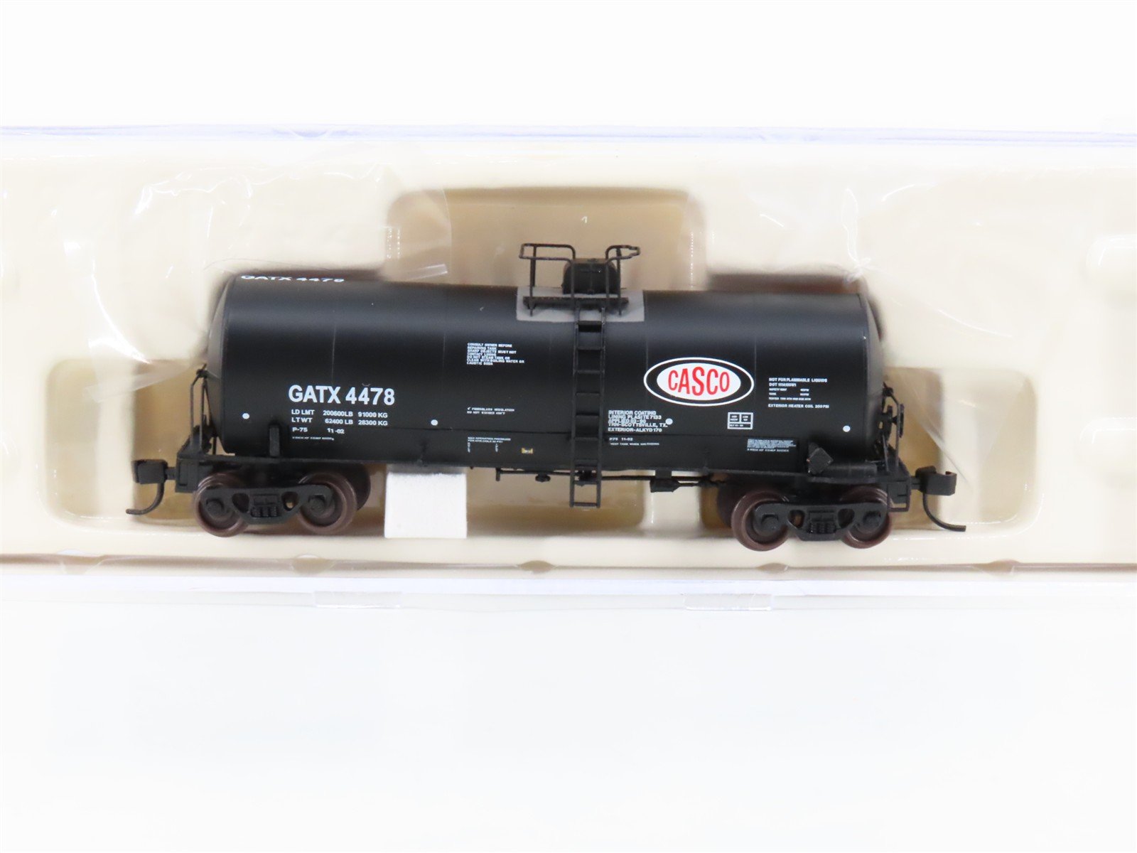 N Scale Atlas 40324 GATX Casco 17,600 Gallon Corn Syrup Tank Car #4478