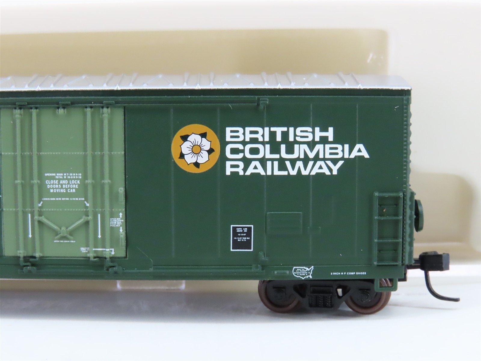 N Atlas 31204 BCIT British Columbia Railway 53' Double Plug Door Box Car #800480