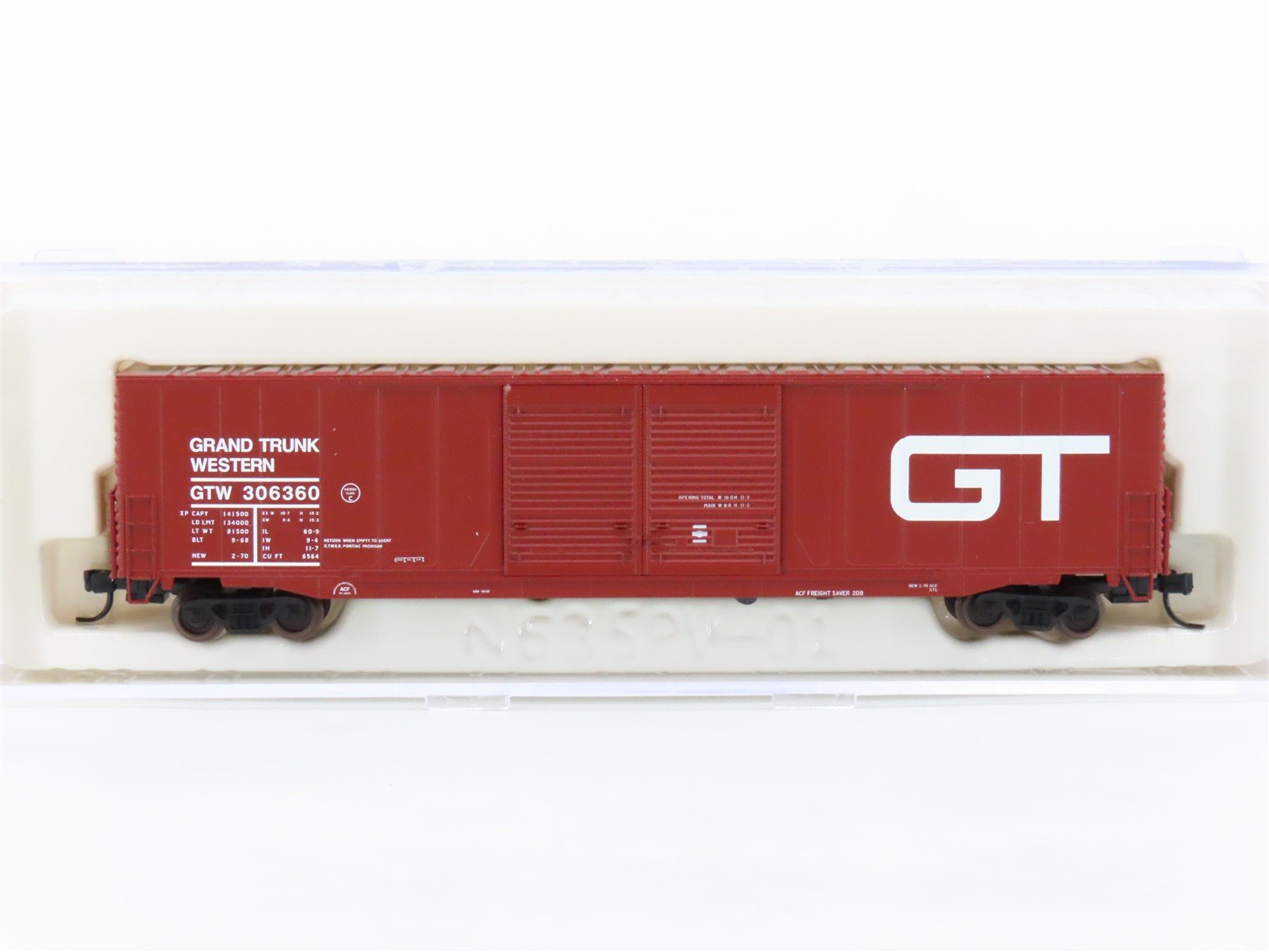 N Scale Atlas 36901 GTW Grand Trunk Western 60' Double Door Box Car #306360