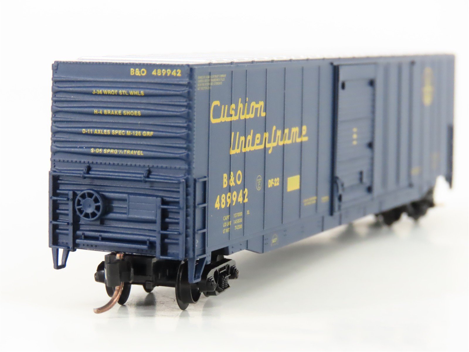 N Scale Atlas 37201 B&O Baltimore & Ohio 60' Auto Parts Box Car #489942