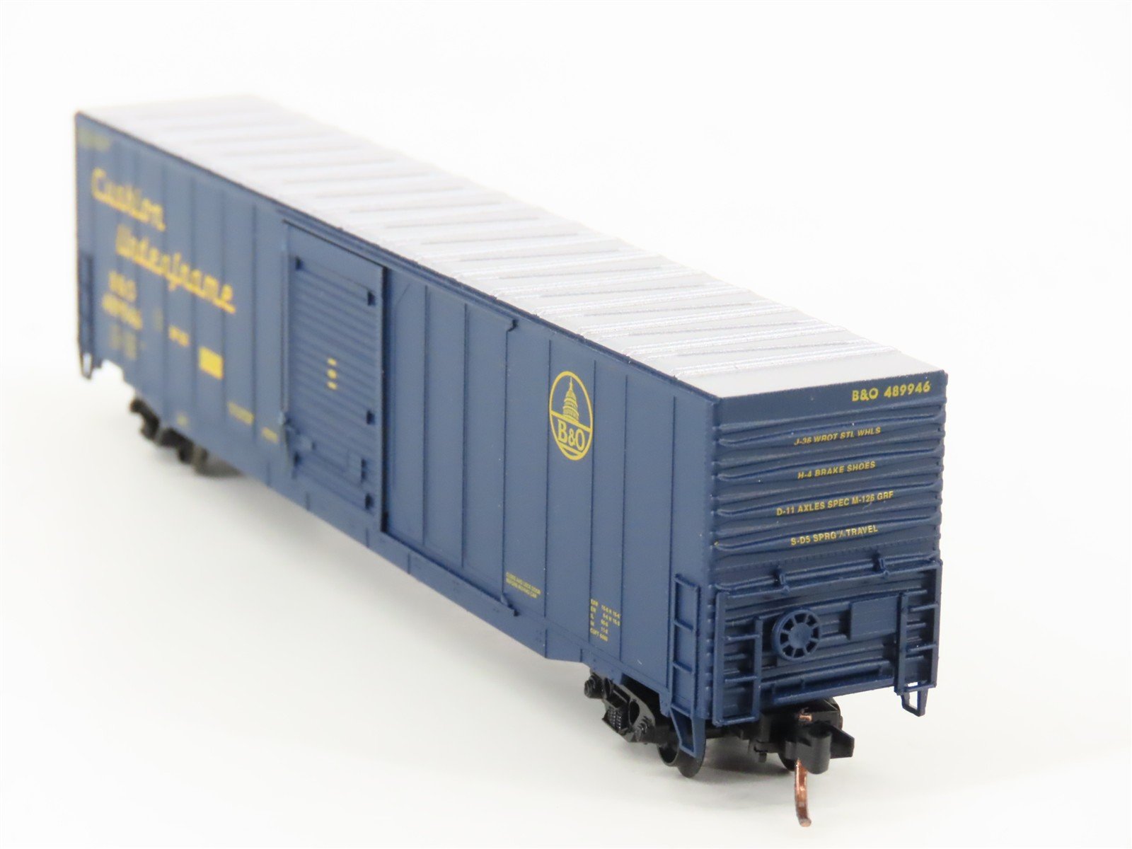 N Scale Atlas 37202 B&O Baltimore & Ohio Railroad 60' Auto Parts Box Car #489946