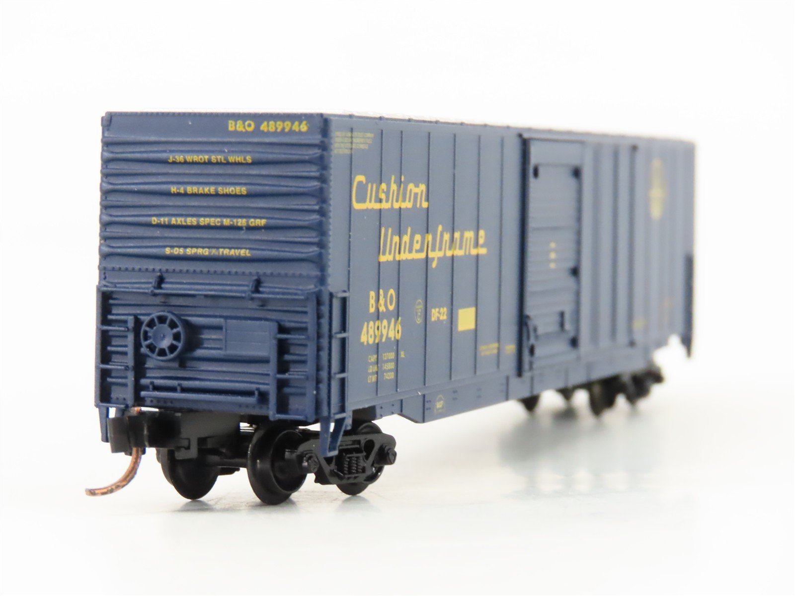 N Scale Atlas 37202 B&O Baltimore & Ohio Railroad 60' Auto Parts Box Car #489946