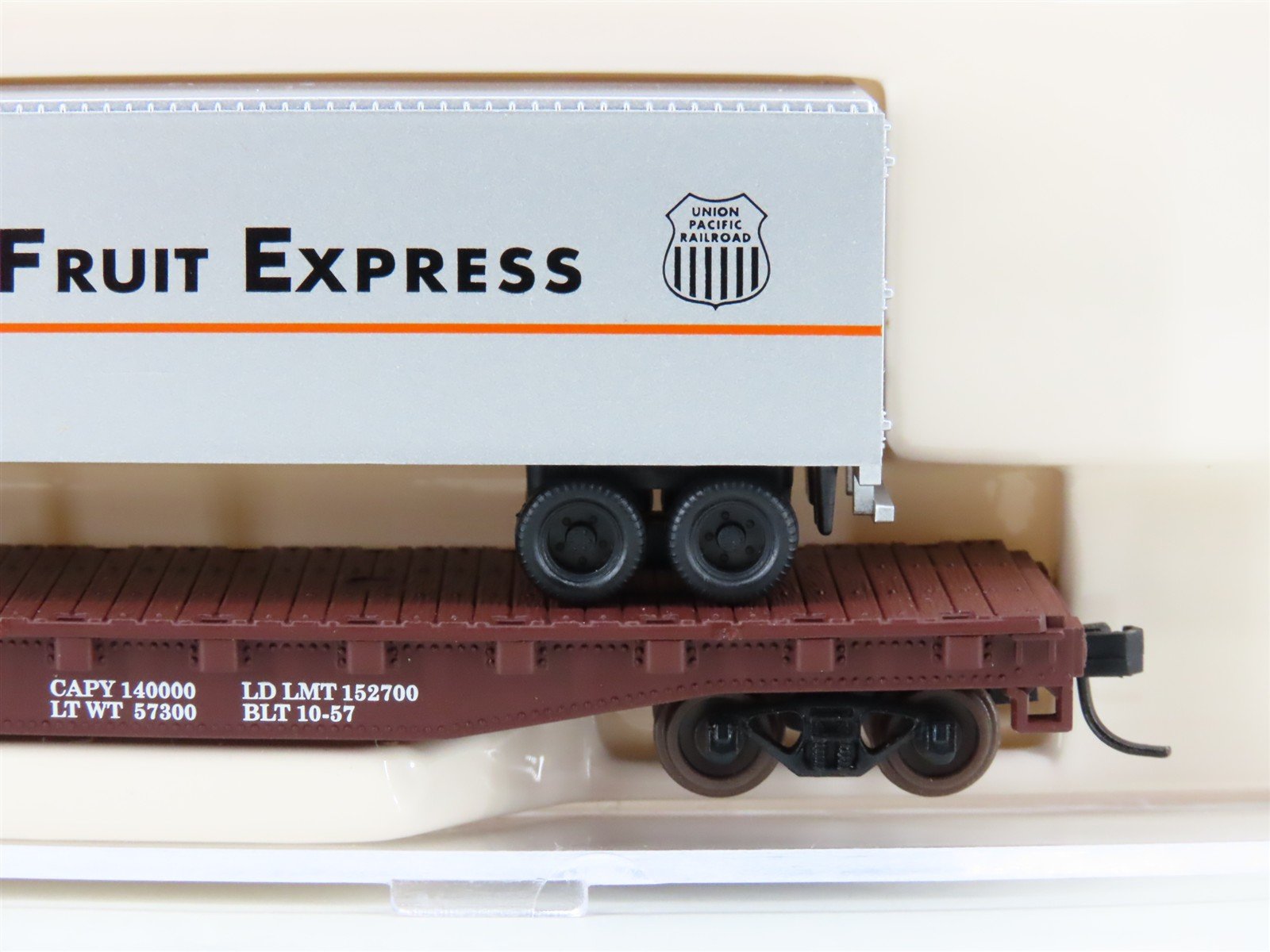 N Scale Atlas 37763 SP Southern Pacific Flat Car #510115 w/ PFE Trailer