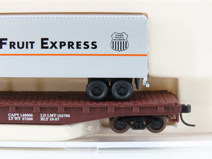 N Scale Atlas 37763 SP Southern Pacific Flat Car #510115 w/ PFE Trailer