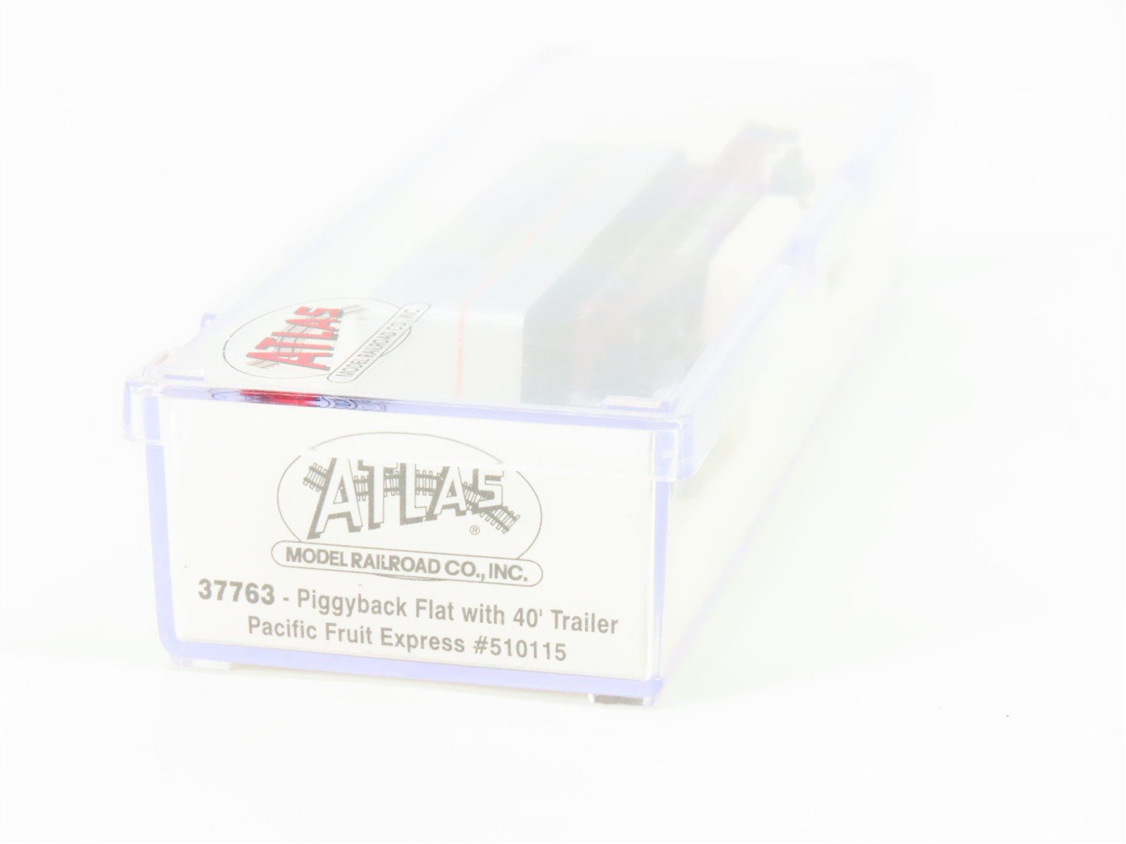 N Scale Atlas 37763 SP Southern Pacific Flat Car #510115 w/ PFE Trailer
