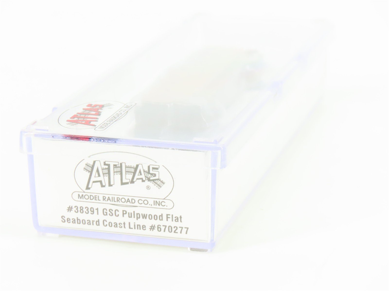 N Scale Atlas 38391 SCL Seaboard Coast Line Pulpwood Flat Car #670277 w/ Load