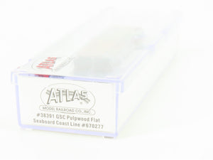 N Scale Atlas 38391 SCL Seaboard Coast Line Pulpwood Flat Car #670277 w/ Load