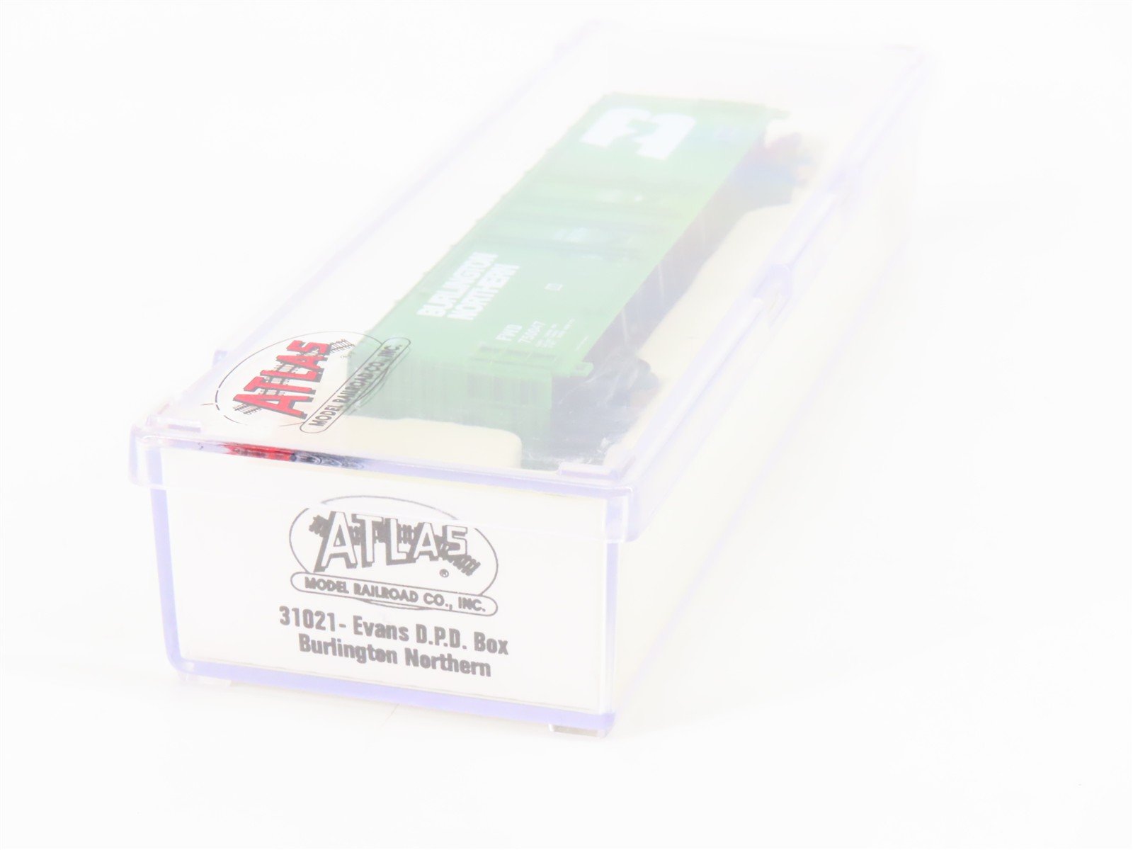 N Scale Atlas 31021 FWD BN Burlington Northern Double Plug Door Box Car #750047