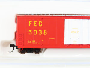 N Scale Atlas 31132 FEC Florida East Coast Double Plug Door Box Car #5038