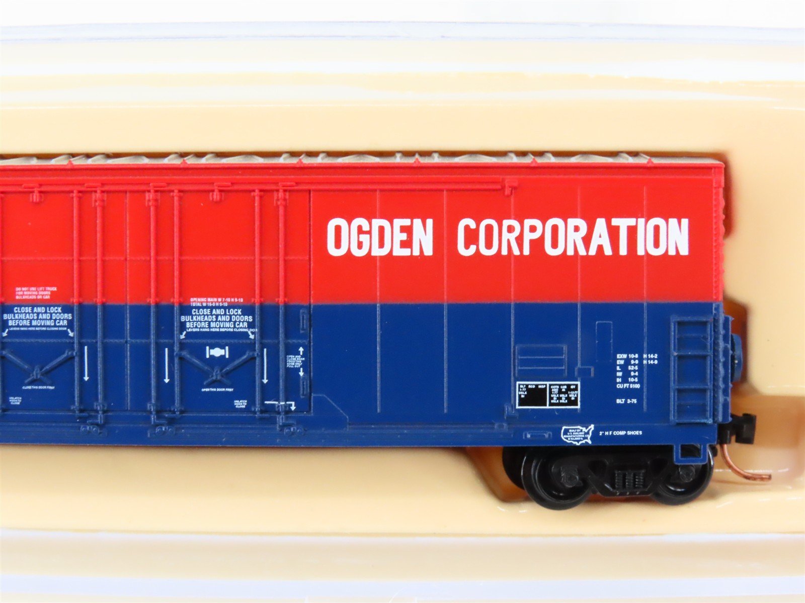 N Scale Atlas 31101 USLX Ogden Corporation Double Plug Door Box Car #11499