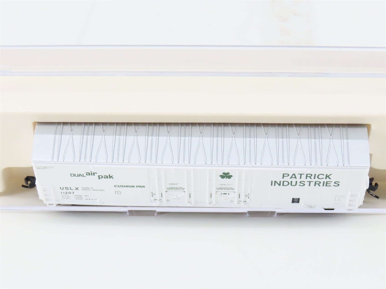 N Scale Atlas 31182 USLX Patrick Industries Double Plug Door Box Car #11207