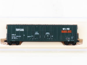 N Scale Atlas 5850C USLX Tropicana Orange Juice Double Plug Door Box Car #13087