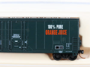 N Scale Atlas 5850C USLX Tropicana Orange Juice Double Plug Door Box Car #13087