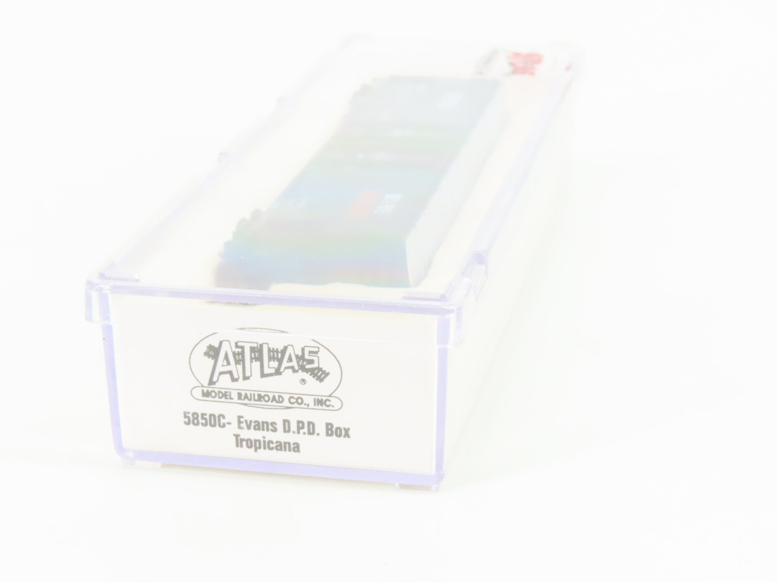 N Scale Atlas 5850C USLX Tropicana Orange Juice Double Plug Door Box Car #13087