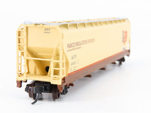 N Scale Atlas 50001472 ACFX Louisiana-Pacific 4-Bay Covered Hopper #99652